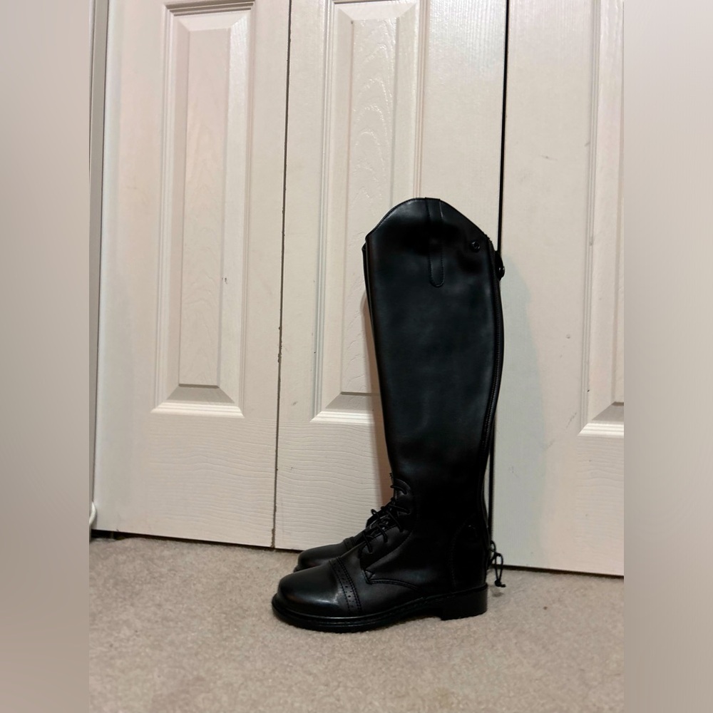 Black Tuffrider tall boots. Never used